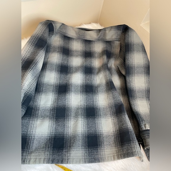 Ridgecut heavy fleece lined jacket Shacket Black and Gray Plaid large - Picture 12 of 13